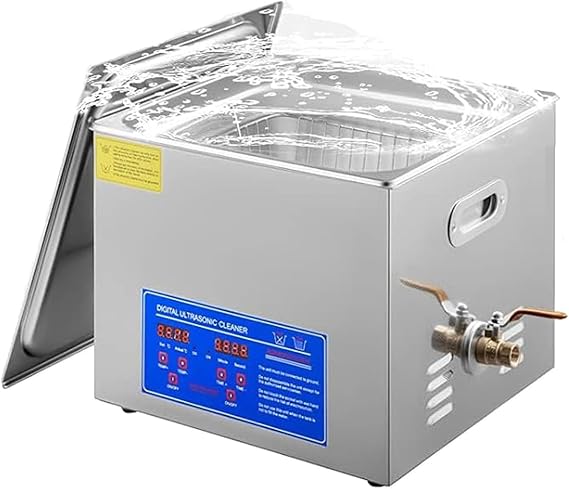 4L/6L/10L/14L/15L/22L/30L Utrasonic Cleaning Machine,Professional Ultra Sonic Jewelry Cleaner,Stainless Steel Heated Cleaning Machine for Eyeglasses, Dentures, Carburetor,4L