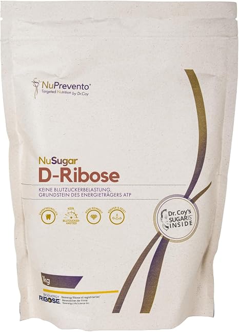 D-Ribose Bioenergy Ribose D-Ribose Powder Sugar Substitute 1 kg Bag