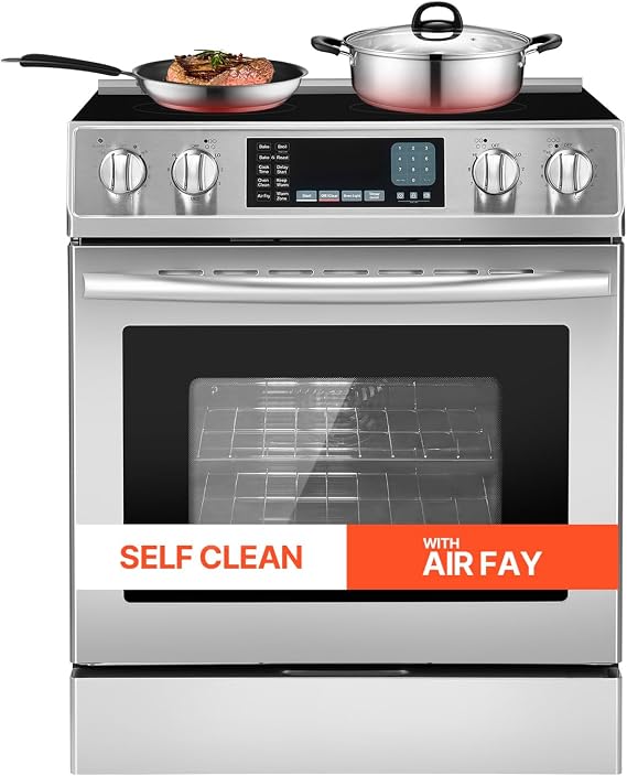 VEVOR 30inch Upgraded Electric Range Oven, 2.7/4.8/6 Cu. Ft.