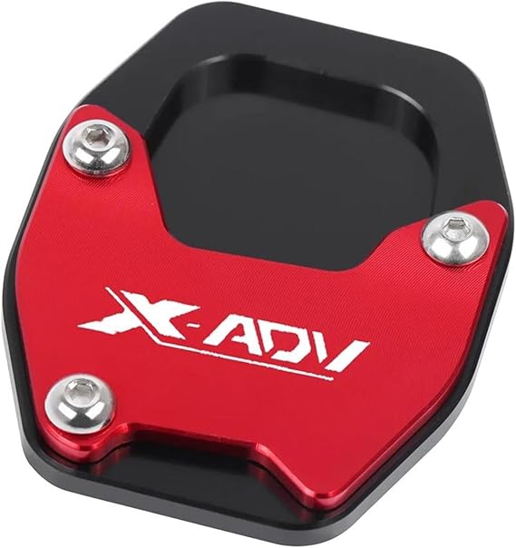 Stand Accessories Motorcycle Kickstand Side Stand Pad Accessories For H-onda X-ADV750 XADV 750 NC750X NC 750X 2021-2023(Red2)