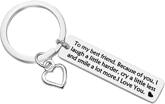 Best Friend Keychain Friendship Gifts for Women Thank You Gift to Best Friend Christmas Birthday Gifts Mothers Day Gifts Friendship Jewelry Best Friend Gift for Women