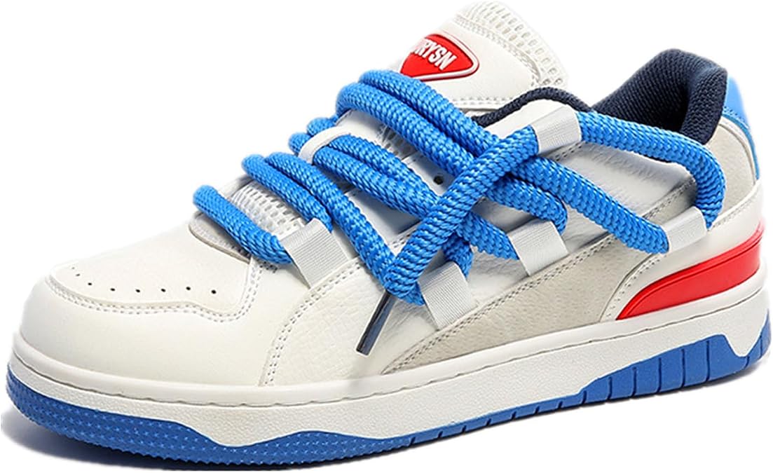 Men's Retro Color Block Fashion Sneakers Chunky Platform Casual Walking Running Street Style