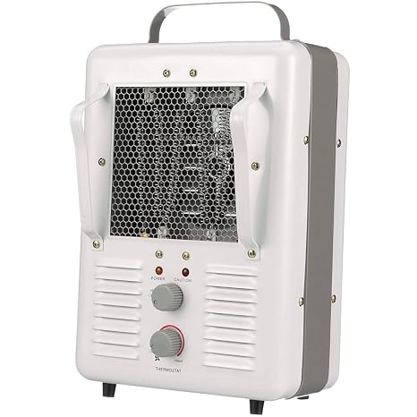 TPI Corporation 188TASA Fan Forced Portable Heater Milk House Style Fan, 1500/1300W, 120V, Durable Winter Care Accessory. Genuine Heating Equipment white/off-white