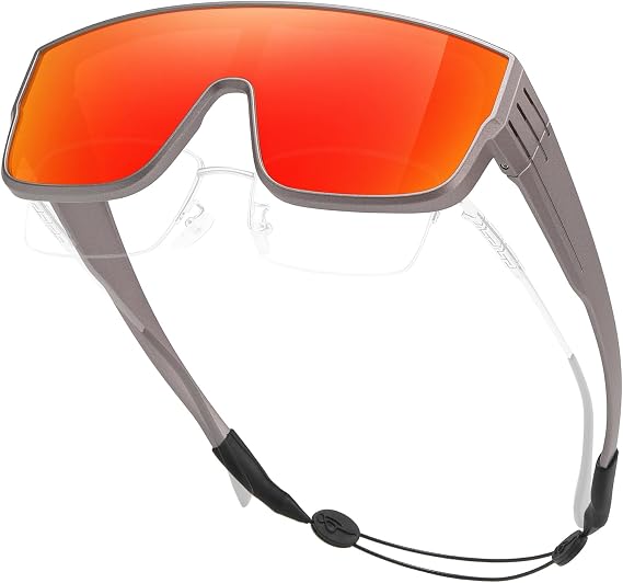 Fit Over Polarized Sunglasses for Women Men, Lightweight TR90 UV400 Shades for Driving Cycling Fishing