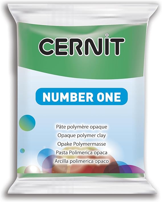 Cernit 1-Piece Clay CERNIT N1 56 G Green, Green