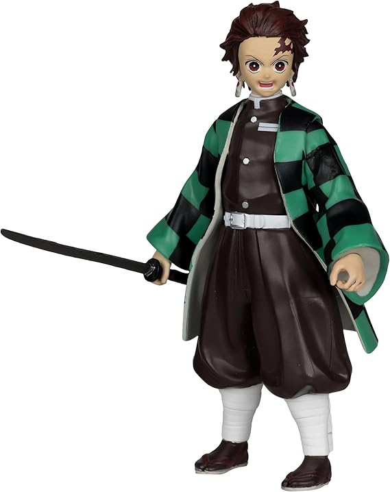 McFarlane Toys - Demon Slayer Tanjiro Kamado 5in Action Figure | Demon Slayer Kimetsu No Yaiba 5 Inch Action Figure Basic Wave 4 - Tanjiro Kamado