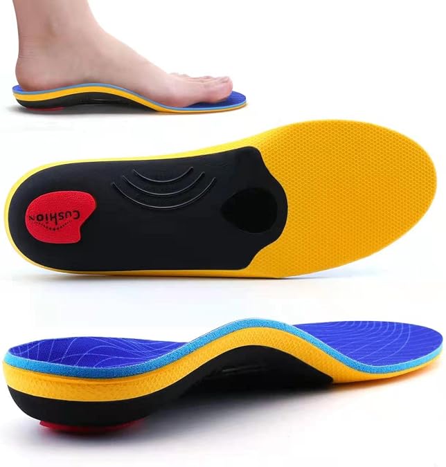 VALSOLE Orthopädische Einlegesohlen Plantar Fasciitis Hohe Arch Support Schuheinlagen Für FersenspornPlattfuß Fußschmerz Komfort Herren & Damen Einlegesohlen