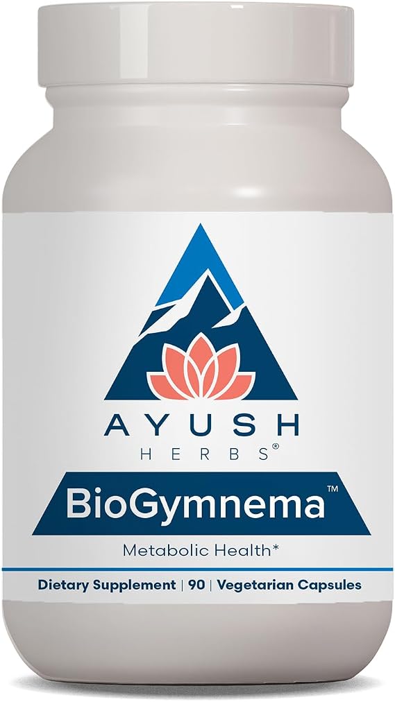 Ayush Herbs BioGymnema, Metabolic Vitamin & Herb Blend, 90 Servings | Metabolic Health Supplement for Women & Men with Biotin, Berberine, Bitter Melon & Gymnema, Nutrient Support
