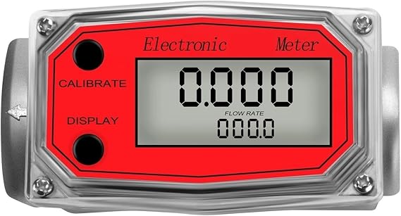 Flow Meter Electronic Flowmeter Digital(Red Flow Meter)