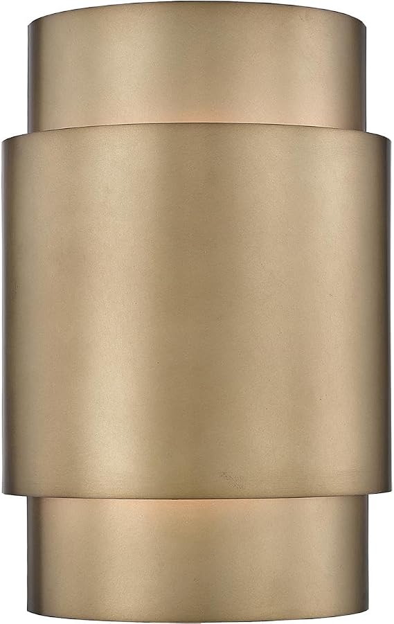 Z-Lite 739S-RB Harlech Wall Sconce, 2-Light 120 Total Watts, Rubbed Brass