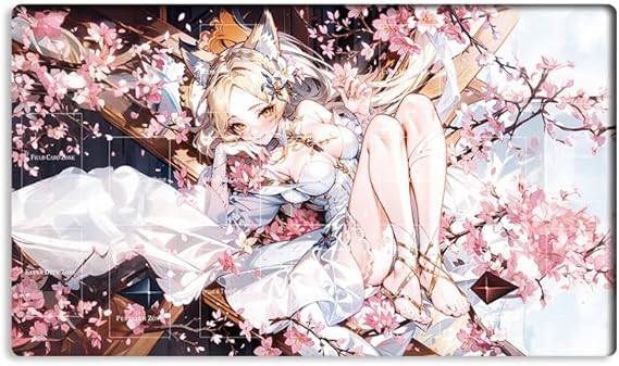 New Mlikemat Playmat Ash Blossom & Joyous Spring TCG CCG OCG Trading Card Game Mat with Zones + Free Bag (ZD039-771-A)