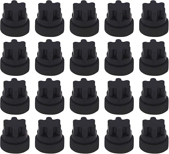 BlueStars Ultra Durable 00618112 00637940 Rubber Grate Feet Replacement Part by BlueStars - Compatible with Thermador & Bosch Range Cooktop - Replaces 1999626 617174 618112 PS3478553 - PACK OF 20