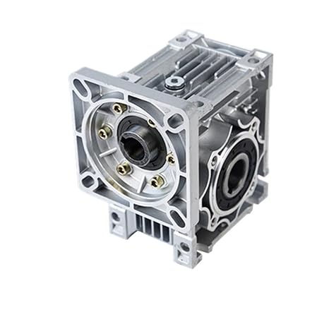 Worm Mechanical Speed Reducer for NEMA 23 34 Motor, MRV030 NMRV040 Worm DC Motor Gearbox, 7.5:1-100:1 Worm Gearbox Speed Reducer Gearbox Stepper (Color : 50 to 1, Size : for NEMA 34 Motor)