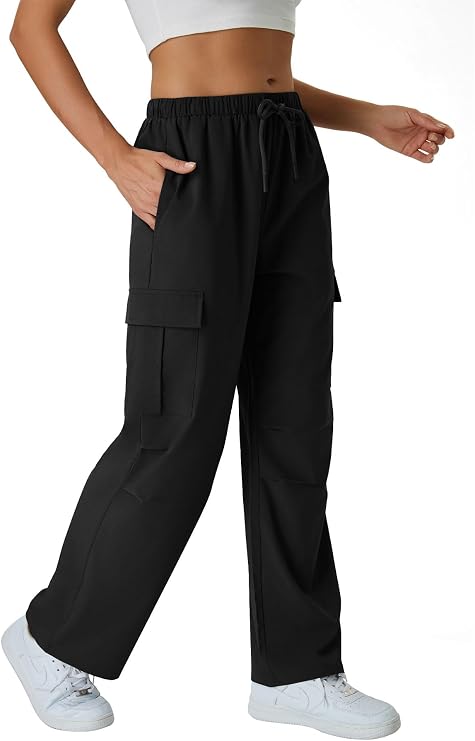 keriffe Women's Cargo Pants Quick Dry Lightweight Hiking Pants 4 Pockets