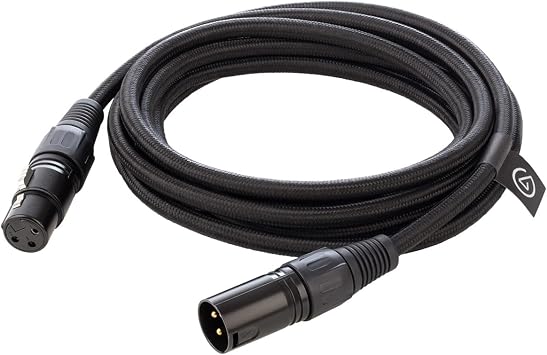 Elgato XLR Cable Shielded Microphone Cable for Studio Recording and Live Production, Gold-Plated Pins, Male to Female, for Mic and Balanced Analog Line Levels, 10ft/3m