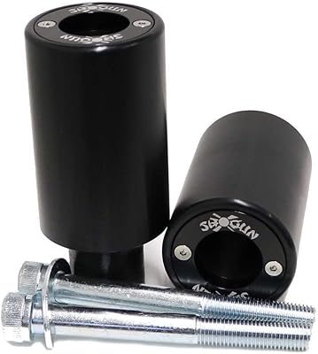 Shogun USA Made Kaw ZX10 ZX10R ZX10RR ZX 10 R 2016 2017 2018 2019 2020 2021 2022 2023 2024 2025 2026 Black PA2 No Cut Frame Sliders Fits ABS & NON ABS Models - 715-4959