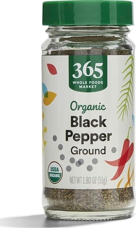 365 by Whole Foods Market, Organic Black Pepper Ground, 1.8 Ounce