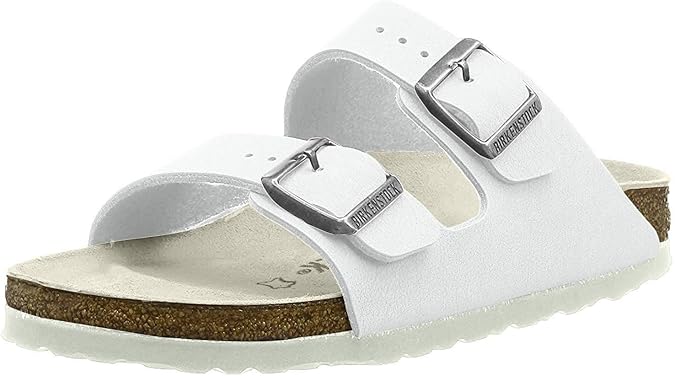 Birkenstock Arizona Unisex White Birko-Flor Sandal 42 / Unisex US Size 11-11.5