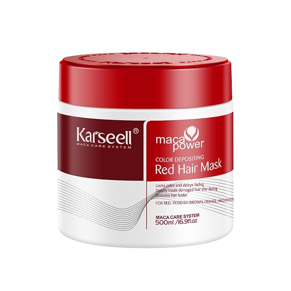 Karseell Color Depositing Conditioner, Red Hair Mask for Color-Treated Hair
