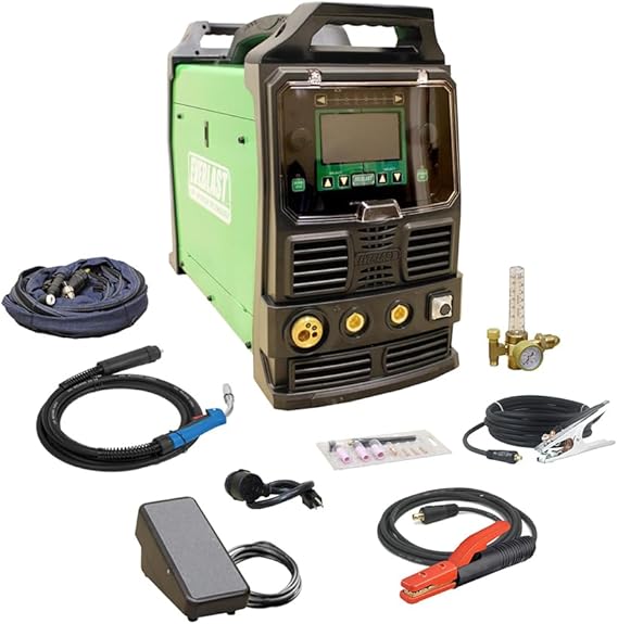Everlast THUNDER 215 200A MIG TIG Stick Welder, Multi-Process 110V220V, Dual Voltage, Professional Welding Machine for MIG, TIG, Stick Applications