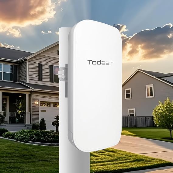 Outdoor WiFi Extender,WiFi Booster | AI Watchdog | Repeater&AP Mode|IP65 Weatherproof | Up to 1200Mbps Dual Band WiFi Repeater | Covers Up to Least 3440 Sq. ft and 30 Devices