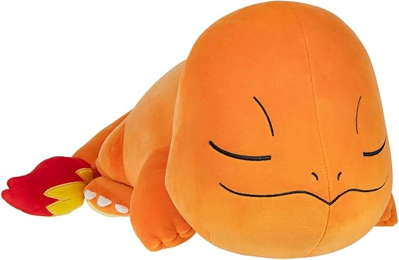 Pokemon 18in Sleeping Plush Charmander, Orange