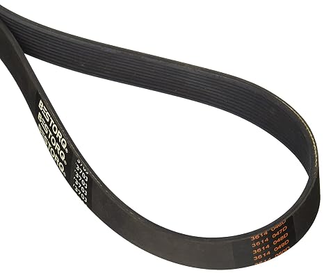 BESTORQ 130J10 Rubber V-Belt, PJ V-Ribbed, 10 Ribs, 13" Length x 0.93" Width x 0.17" Height