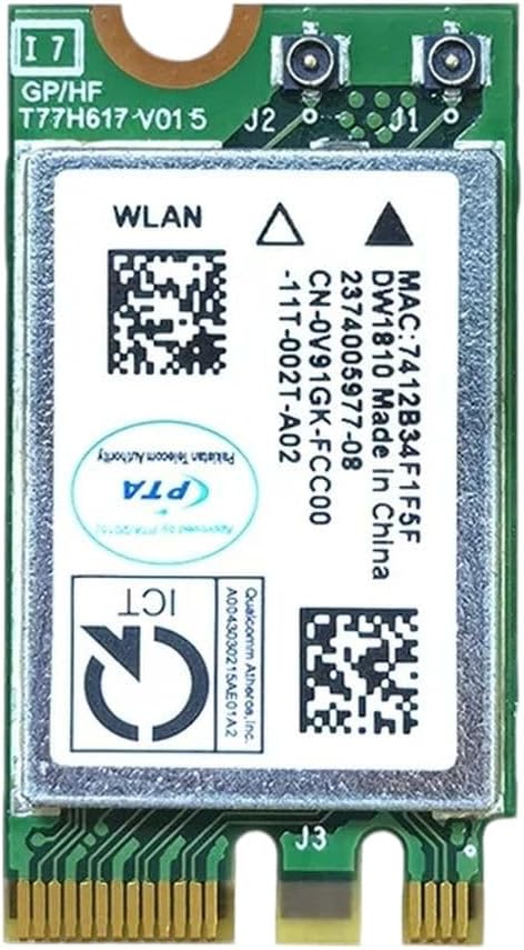 Atheros QCNFA435 Ngff 433Mbps 802.11ac Wf Compatible Blutouth 4.1 for Ideapad 300 300S 500 Y700 B41-80 B51-80 00JT477 New 2025 Arrival High Reliable Electronic Component, Stable Performance