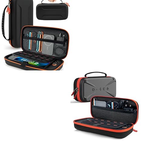 TRANSNOVO Large Capacity Carrying Case Compatible with Nintendo Switch 2 Console & Charger