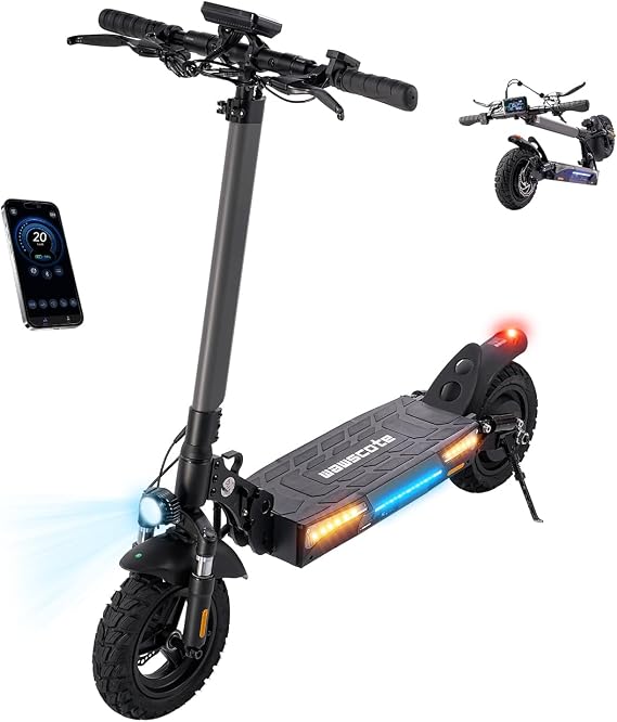 Electric Scooters - Electric Scooter for Adults, 500W/1000W/1500W Peak Motor, 18/28 Max MPH, 21/25/28 Miles Range, APP Control, Lightweight Foldable E-Scooter