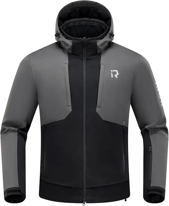 RIDEIRON Motorcycle Riding Jacket for Men with CE Armor | CE Level 2 Armor, EVA Back Protector, Back Vents, Removable Hood, Removable Thermal Liner, All-Season Riding
