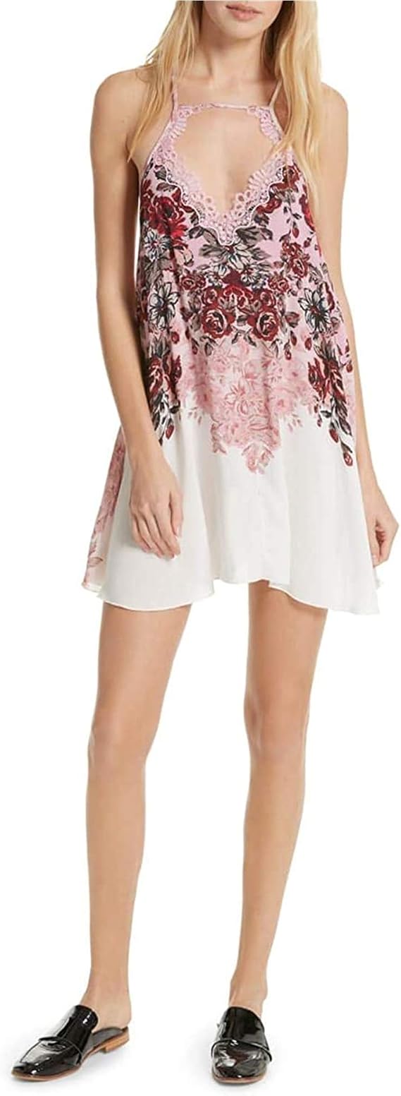Free People Intimately Womens Haze Floral Shift Mini Dress