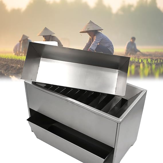 Seeds Sample Divider,Stainless Steel Grain Divide Sampler, Maximum Weight 150-1200g, Uniformly Mixed Samples