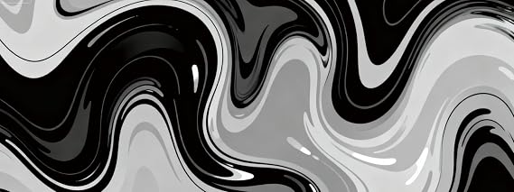 Liquid Mouse Pad, XL, Black Grey, 35.4 x 15.7 Inch