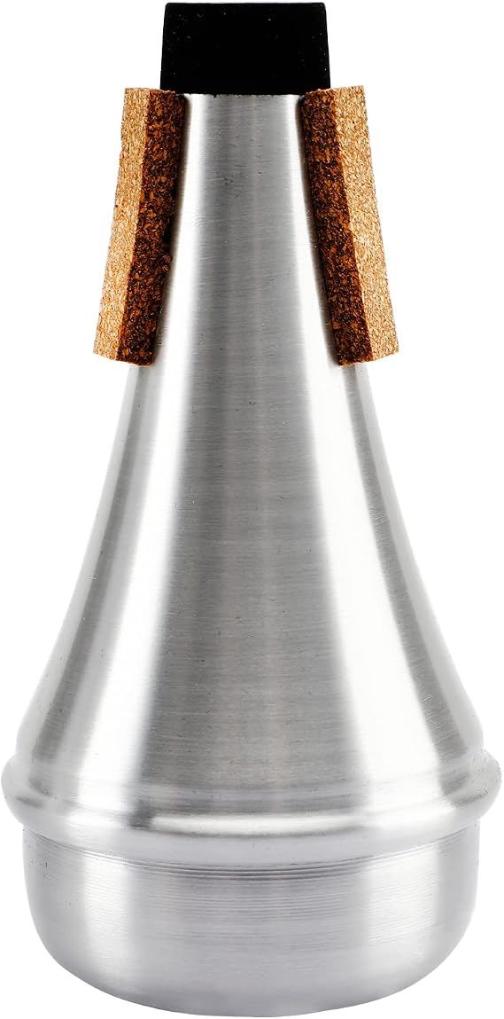 Trumpet Straight Mute, Mini Cup Mute for 3C 5C 7C Bach Trumpet Practice Mouthpiece Beginner Baritone Horn Accessories, Bugle Cornet Kids Trombone Mellophone Brass Instruments Universal Mutes