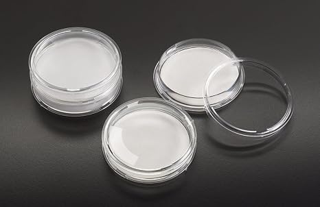 Simport D210-18B Polystyrene Absorbent Pad Petri Dish with Pads, Sterile, 50mm Diameter x 9mm Height (Case of 500)