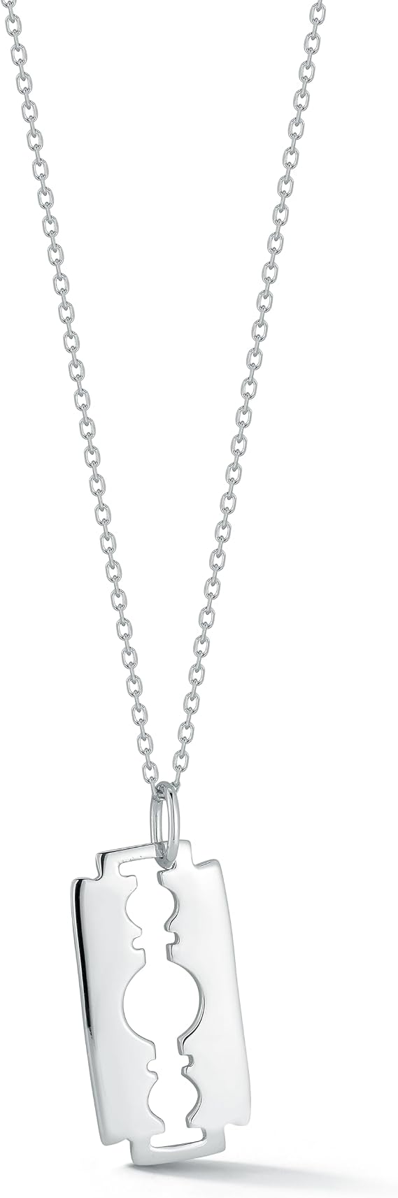 Razor Blade Necklace, Sterling Silver