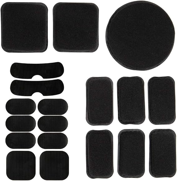Universal Airsoft Helmet Pads 19pcs/Set Tactical Helmet Replacement Foam Motorcycle Padding Kits Bicycle Bike Accessories Mats for Fast Mich CS ACH FMA USMC PASGT