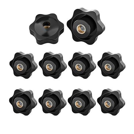 M6 Wing Nut, Thumb Screw Tightening Replacement for Machinery Tools, 10 Pcs