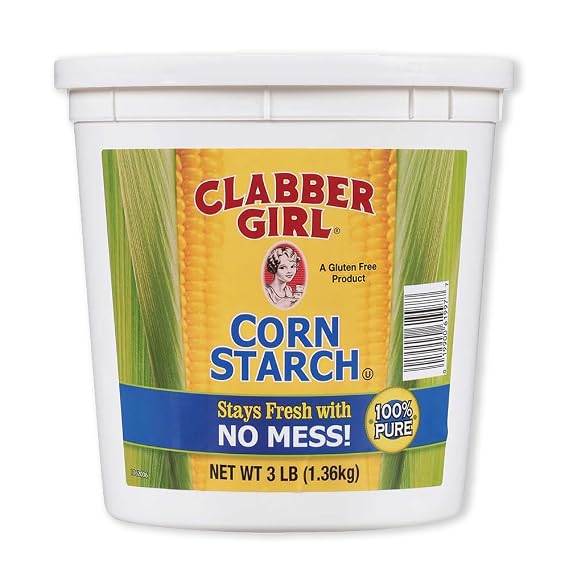 Clabber Girl Corn Starch, 3 Pounds, 48 Fl Oz (Pack of 1)