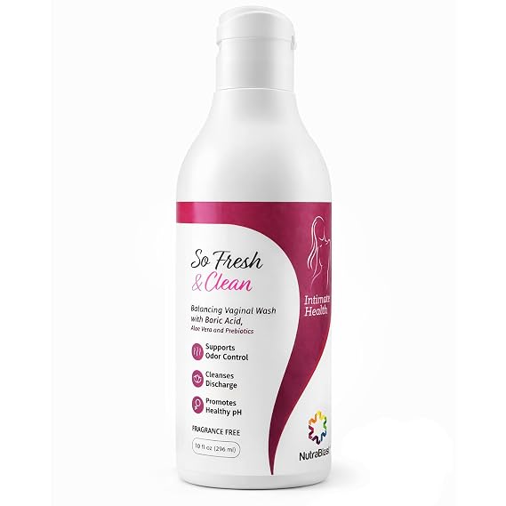 NutraBlast So Fresh & Clean Feminine Wash with Boric Acid, 10 fl oz