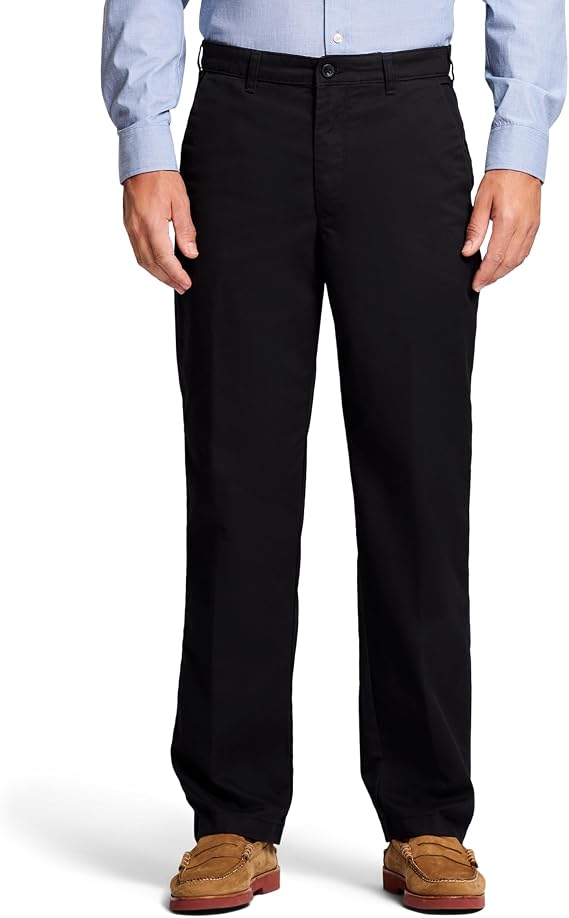 Izod Men's Performance Stretch Classic Fit Flat Front Chino Pant