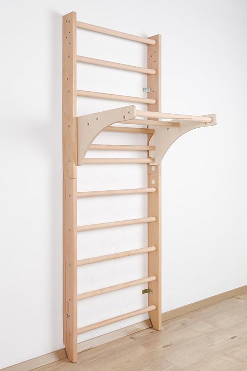 Stall Bar, Swedish Ladder Wall Bars Kombi-1-220, Children Home Gym, Gymnastic Sport Complex. 87"x31.5"