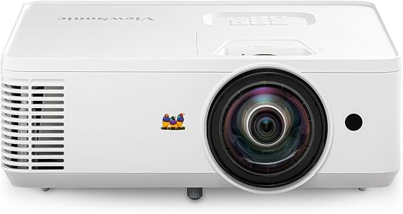 ViewSonic PS502W 4000 Lumens WXGA Short Throw Projector, High Brightness for Business and Education, Easy Widescreen Setup, Dual HDMI, and USB-A Connectivity Inputs