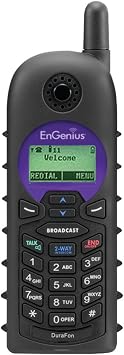 EnGenius Technologies DURAFON-SIP-HC 900 Mhz Radio Frequency, 1-Handset Landline Telephone, Black