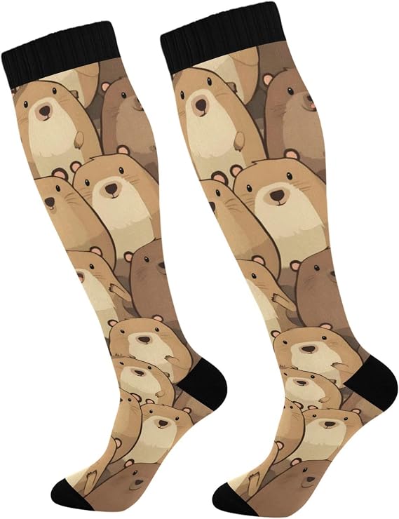 Cute Moles Compression Socks for Women Support Circulation
