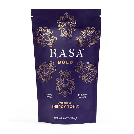 Rasa Bold Adaptogenic Mushroom Coffee Alternative | Vegan, Keto, Whole 30, Ayurveda Wellness Tonic with Lion's Mane, Rhodiola, +Cordyceps (8 oz / 30 Servings)