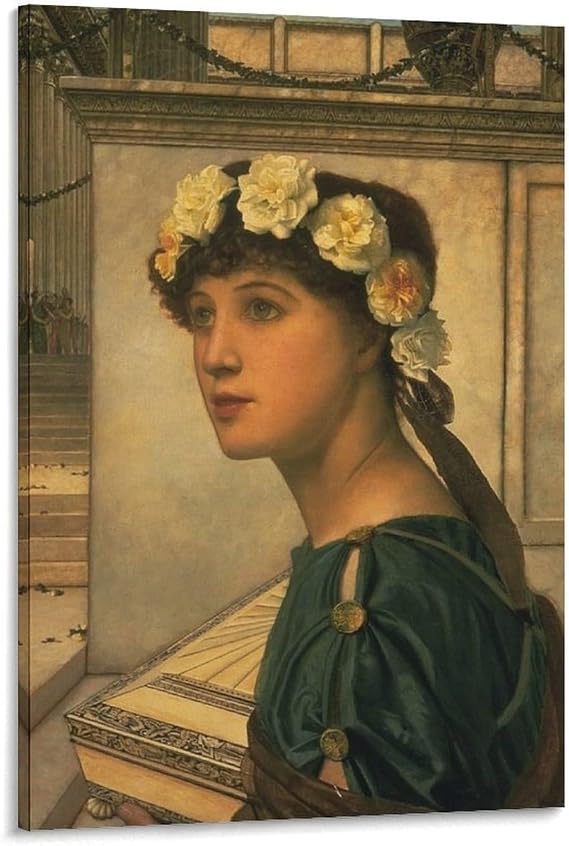 Romanticism Oil Painting John Atkinson Grimshaw Art Prints Posters Aesthetic Prints A Vestal Painting On Canvas Wall Art Poster Scroll Picture Print Living Room Walls Decor Home Posters 12x18inch(30x4