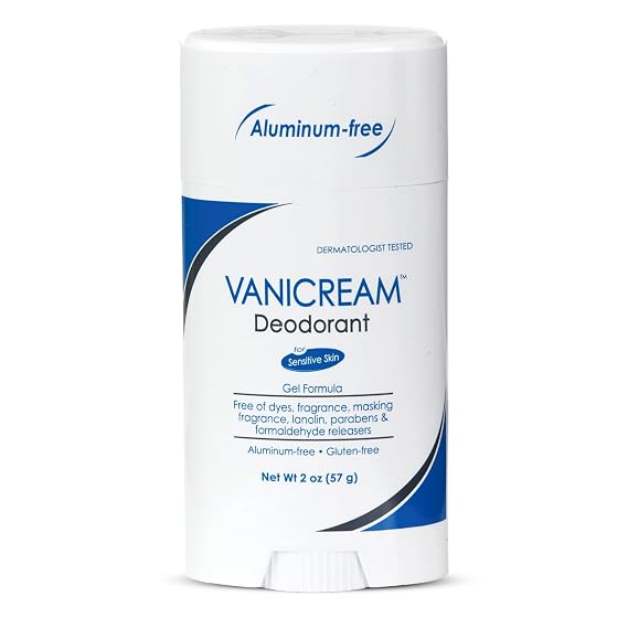 Vanicream Aluminum-Free Gel Deodorant, Helps Reduce Odor, Unscented, 2 Oz