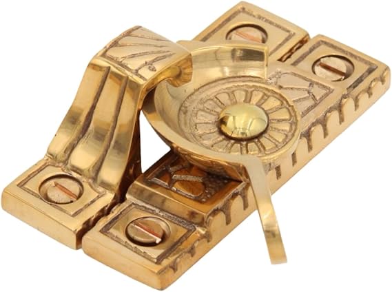 Victorian Style Window Sash Lock in Solid Brass